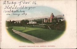 University from South Hall Postcard