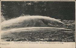 Hydraulic Mining - San Domingo Mine Angels Camp, CA Postcard Postcard Postcard