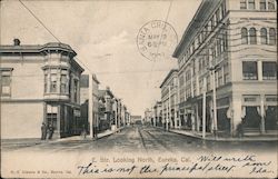 E. Street Looking North Postcard