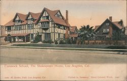 Cumnock School, The Shakespeare Home Los Angeles, CA Postcard Postcard Postcard