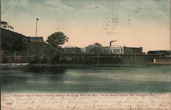 Naval Training Station Buildings from the Bay, Yerba Buena Island Postcard