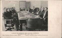 Russian and Japanese Peace Envoys in session. 1905 Portsmouth, NH Postcard Postcard Postcard
