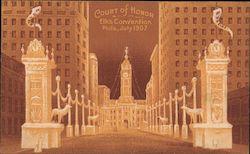Court of Honor. Elk's Convention July 1907 Postcard