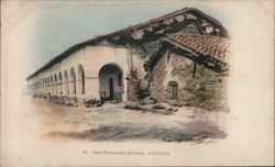 San Fernando Mission California Postcard Postcard Postcard
