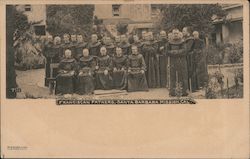 Group picture - Franciscan Fathers, Santa Barbara Mission Postcard
