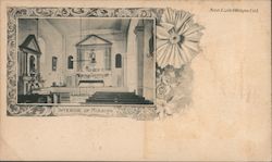 Interior of Mission Postcard