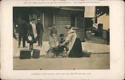 Cooking in the Streets after the Fire Postcard