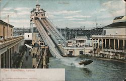 The Chutes - Waterslides Postcard
