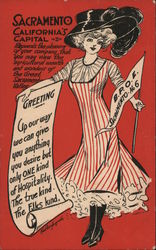 B.P.O.E. Sacramento No. 6 Greeting. Postcard