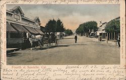 Fourth St. Sawtelle Los Angeles, CA Postcard Postcard Postcard