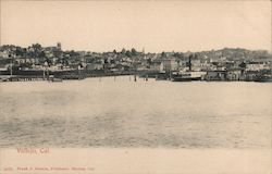 View of Vallejo, CA showing the waterfront Postcard