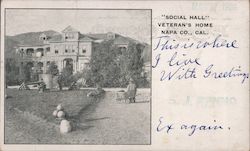 Social Hall, Veteran's home, Napa Co Yountville, CA Postcard Postcard Postcard