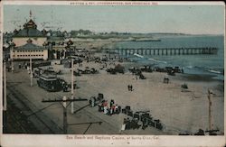 Sea Beach and Neptune Casino Postcard