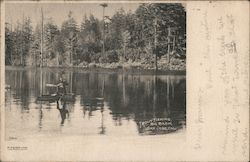 Trout Fishing, Big Basin Postcard