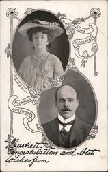 Wedding announcement of Alice Roosevelt and Nicholas Longworth Postcard