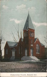 View of Presbyterian Church Boswell, IN Postcard Postcard Postcard