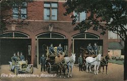 Fire Dept. Headquarters Postcard