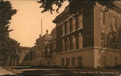 High School 19th & K St Postcard