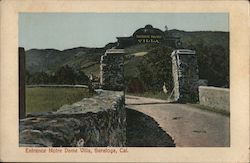 Entrance Notre Dame Villa Postcard