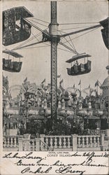 Swing, Luna Park, Coney Island Postcard