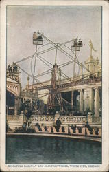 Miniature Railway and Electric Wheel - White City Chicago, IL Postcard Postcard Postcard
