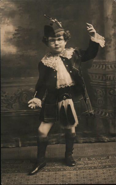 Girl in Traditional Scottish Costume - Highland Fling
