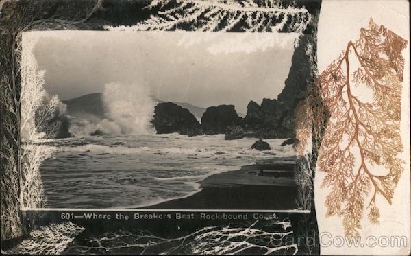 Where the Breakers Beat Rock-bound Coast San Francisco California