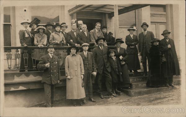 Group of People at Cliff House - October 23, 1915 San Francisco California