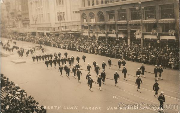 Liberty Loan Parade Sailors San Francisco California