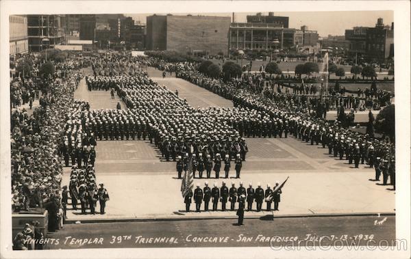 Knights Templar 39th Triennial Conclave July 7-13, 1934 San Francisco California