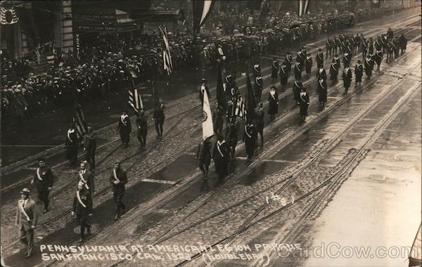 Pennsylvania at American Legion Parade 1923 San Francisco California