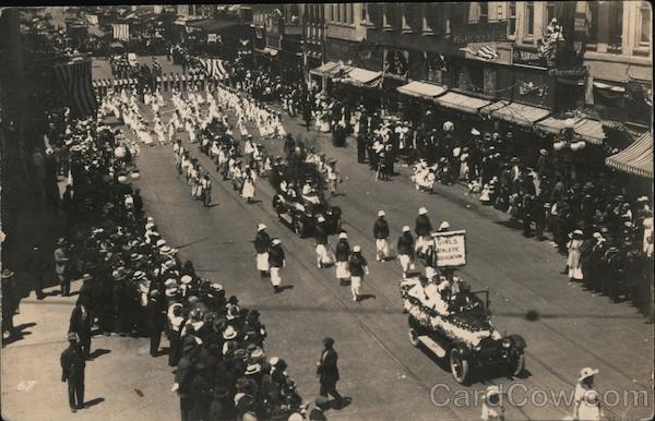 Parade in San Francisco, Girls Athletic Association California