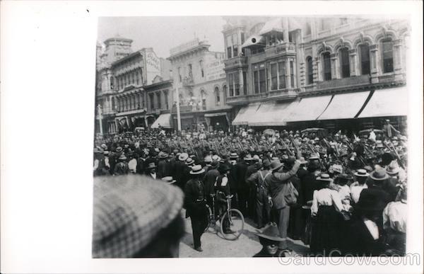 1898 Troops enroute to Manilla San Francisco California