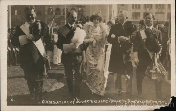Coronation of Queen Grace, Admission Day Celebration 1910 San Francisco California