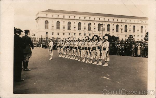 Shriners Parade with Auditorium Building in background San Francisco California