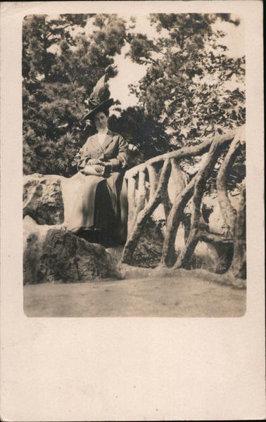 Woman in a Big Hat - Japanese Tea Garden, Golden Gate Park San Francisco California