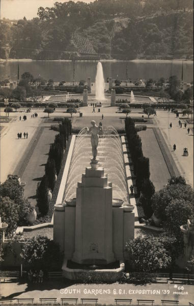 South Gardens G.G.I. Exposition 1939 San Francisco California