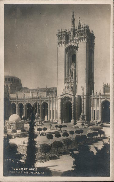 Tower of Aces San Francisco California 1915 Panama–Pacific International Exposition (PPIE)