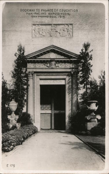 Doorway to Palace of Education San Francisco California