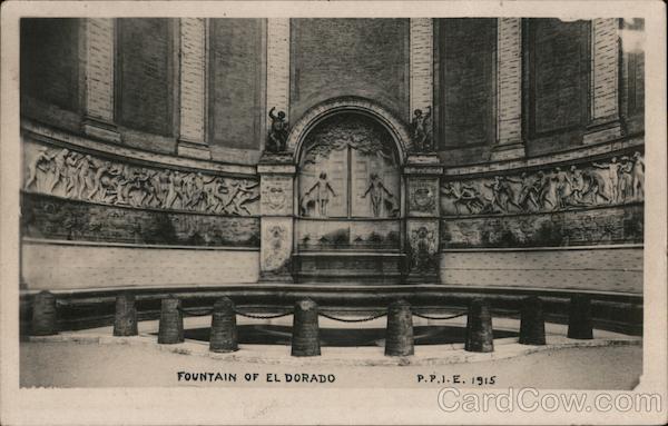 Fountain of El Dorado San Francisco California 1915 Panama–Pacific International Exposition (PPIE)