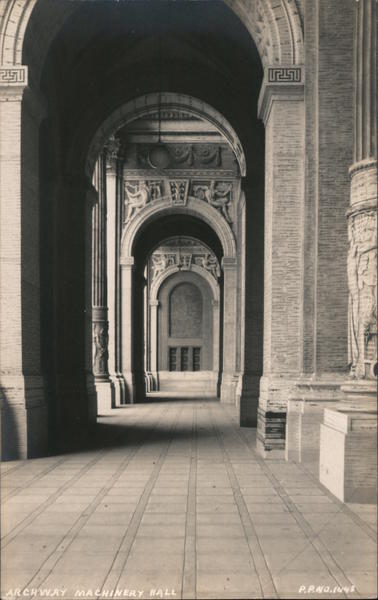 Archway Machinery Hall San Francisco California 1915 Panama–Pacific International Exposition (PPIE)