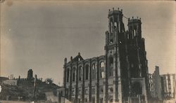 Temple Emanu-El after the 1906 Earthquake-Fire Original Photograph