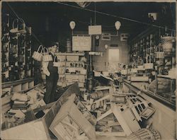 Damage to general store Original Photograph