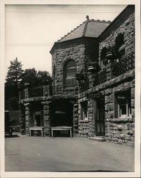 Golden Gate Park building, benches Original Photograph