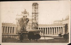 Fountain under construction in Saint Peter's Square Original Photograph