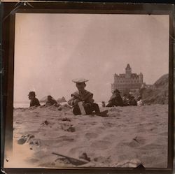 1897 Cliff House Beach Scene Original Photograph