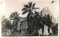 Earthquake damage St. Anthony College 6-29-1925 Postcard