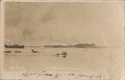 A Wrecked Aeroplane Postcard