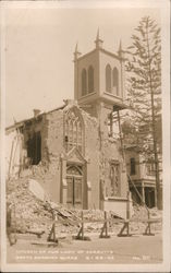 Church of Our Lady of Sorrows - Santa Barbara Quake Postcard