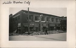 Earthquake damage to building March 10, 1933 Long Beach, CA Postcard Postcard Postcard